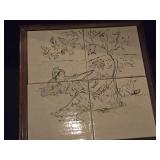 Musicians theme Tile Top / Wooden Side Table