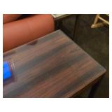 Glass Top / Wooden Side Table