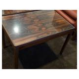 Glass Top / Wooden Side Table