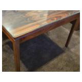 Glass Top / Wooden Side Table