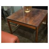 Glass Top / Wooden Side Table