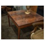 Glass Top / Wooden Side Table