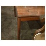 Glass Top / Wooden Side Table