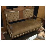 Victorian Wooden Parlour Settee