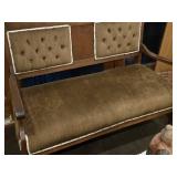 Victorian Wooden Parlour Settee