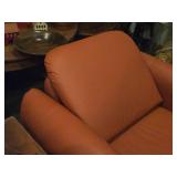Leather Mid Century Modern Lounge Arm Chair