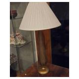 36" Crystal Murano Glass Table Lamp (gold) with Lamp Shade
