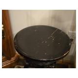 Vintage Victorian Piano Stool with Glass Ball and Claw Feet | Adjustable