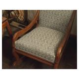 Vintage Victorian Eastlake style Wooden High Back Rocking Chair