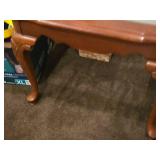 Glass Top / Wooden Side Table