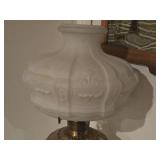 Vintage 1919-1920 Aladdin Model 8 24" Brass Kerosene Table Lamp (electrical wired for light bulb)