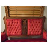 Victorian Eastlake style Living Room Sette (Red Velvet)