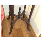 Marble Top / Wood Side Table