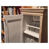 Louvered Wood Storage Cabinet