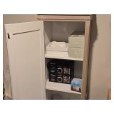 Louvered Wood Storage Cabinet