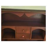 Handpainted Wooden Storage Cabinet 2-door/2-drawer/3-tier