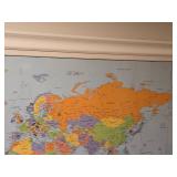 Framed Map of the World by Maps.com