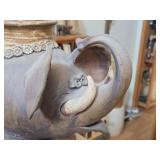 Jar with Lid - Elephant by J.A. Hamilton Signed circa 1980