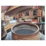 Jar with Lid - Elephant with Indian Rider by Hamilton Signed circa 1981