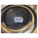 Glasshjornet Brass Enameled Pedestal Bowl