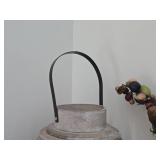 Seaside Treasure Rustic Chic Drift Wood Sphere and Glass Candle Lantern