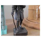 Traveling Peddler theme Cast Iron Table Statue 6"