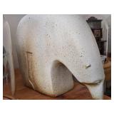 Polar Bear theme Stoneware Table Statue 11"