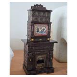 8 1/2" Miniature Victorian Doll House Tile Parlor Stove 1:12 Scale Replica