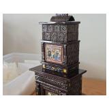 8 1/2" Miniature Victorian Doll House Tile Parlor Stove 1:12 Scale Replica