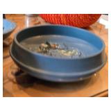 Vintage Norwegian Rosemaling Wooden Plate and Bowl Set of 4 - 12" Plate, 9" Bowl (x2), 8"Dx7" Bowl with Lid