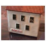 Lot of (4) Hand Made Ceramic Miniature Houses of Historic Bryggen Houses of Bergen Norway by Nordic Dreams