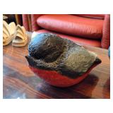 Lot of (7) Vintage Bull Finch Bird theme Table Figurines by Candy Design (Norway)