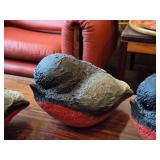 Lot of (7) Vintage Bull Finch Bird theme Table Figurines by Candy Design (Norway)