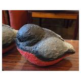 Lot of (7) Vintage Bull Finch Bird theme Table Figurines by Candy Design (Norway)