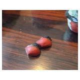 Lot of (7) Vintage Bull Finch Bird theme Table Figurines by Candy Design (Norway)