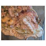 Vintage Victorian Couple Courting theme Porcelain Figurine with Music Box and Nightlight by Lenwile Ardalt Artware (Japan)