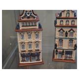 Lot of (3) Partylite 7" Candleholders - Prague, Vienna, Amsterdam