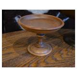 Lot of (2) Vintage Wooden Compotes / Pedestal Bowls by Margaret Studios (Murphy North Carolina)