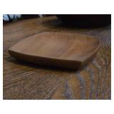 6" Handmade Acacia Wood Serving Plate | Genuine Taverneau by Weisser Ralph (Haiti) 350A