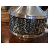 Vintage Astri Holthe Norsk Tinn Pewter Table Vase / Pitcher