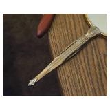 Lot of (2) Vintage Japanese Kamakura-bori Handheld Mirrors - 5" Reddish Wood Frame, 7" Gold toned Double Sided