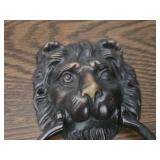 Lion Head theme Brass Door Knocker