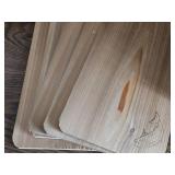 Lot of (5) Cedar Wood Planks 16" x 7"