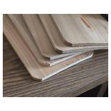 Lot of (5) Cedar Wood Planks 16" x 7"