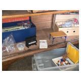 Lot of  Miniature Doll House Accessories - Small Piano, Tables, Figurines, Lamps, Small Housewares, Home Décor, Books, Dining Side Chairs, Wall Clocks, Croquet Set and more