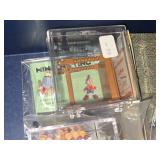 Lot of  Miniature Doll House Accessories - Small Piano, Tables, Figurines, Lamps, Small Housewares, Home Décor, Books, Dining Side Chairs, Wall Clocks, Croquet Set and more