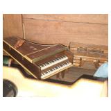 Lot of  Miniature Doll House Accessories - Children Figurines, Baby Bassinet, Bath Tubs, Stove, Victorian Style Sofa, Baby Grand Piano, Buffet, Wardrobe, Grandma and more