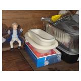 Lot of  Miniature Doll House Accessories - Children Figurines, Baby Bassinet, Bath Tubs, Stove, Victorian Style Sofa, Baby Grand Piano, Buffet, Wardrobe, Grandma and more