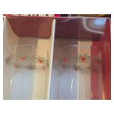 Christmas Décor including Set of 4 Hiball Glasses, Sleigh, Wooden Sled, Stockings, Bells and more