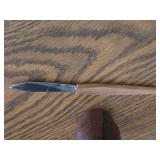 Mid Century Modern Series Teak Wood Fruit / Cheese Knife Set with Holder Set of 6 by Justin Rostfrei (Soligren Germany)